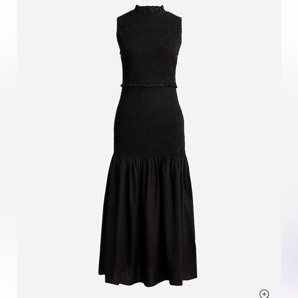 J.crew Smocked drop-waist dress in cotton poplin NWT